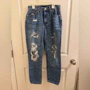 Aeropostale Blue Distressed Boyfriend Jeans